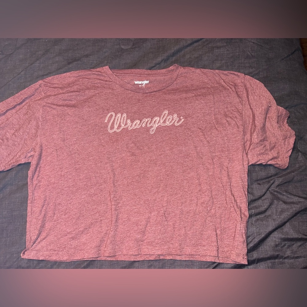Wrangler crop top shirt